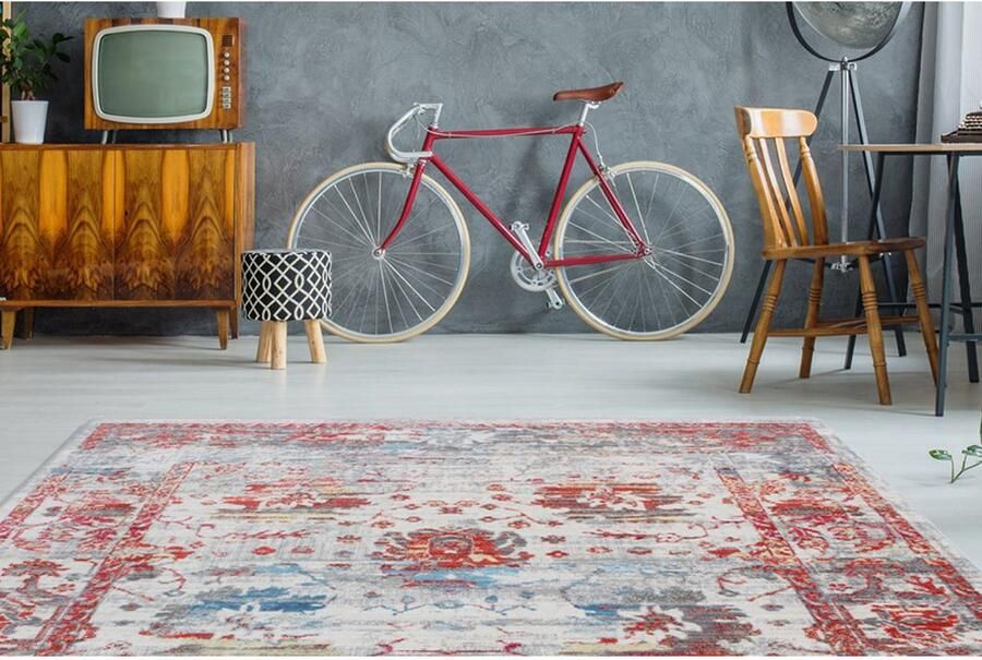 ARTE ESPINA Vloerkleed Antigua 100 Franjes tapijt in vintage-ontwerp schitterend kleurenspel - Foto 4