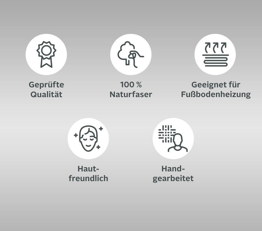 My home Wollen kleed Woolscape Omkeerbaar tapijt handgeweven kwaliteit gemêleerd 100% wol woonkamer - Foto 4