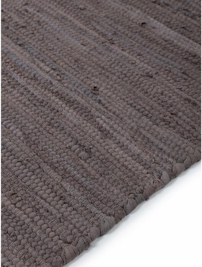 My home Vloerkleed Handgeweven uni omkeerbaar tapijt Patchwork vloerkleed puur katoen handgeweven effen met franjes - Foto 5