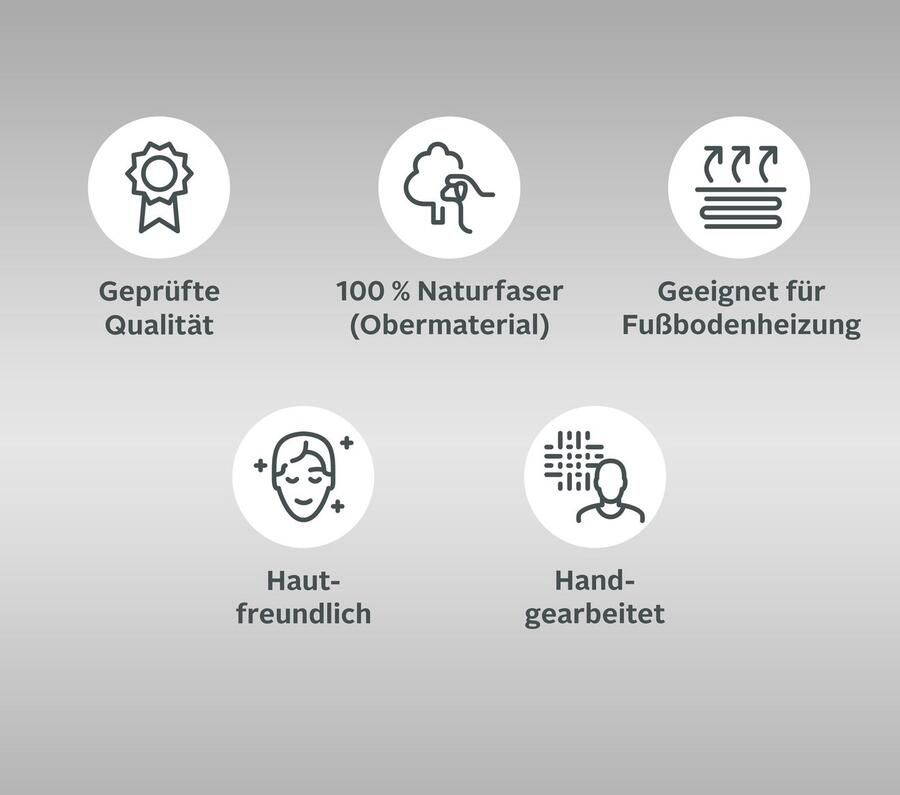 Home affaire Vloerkleed Aniela Katoenen vloerkleed woonkamer