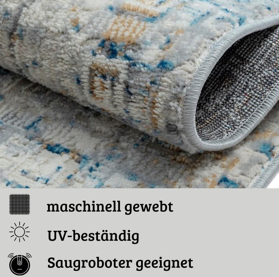 My home Vloerkleed Jaxyn Kortpolig modern ontwerp onderhoudsvriendelijk woonkamer - Foto 4