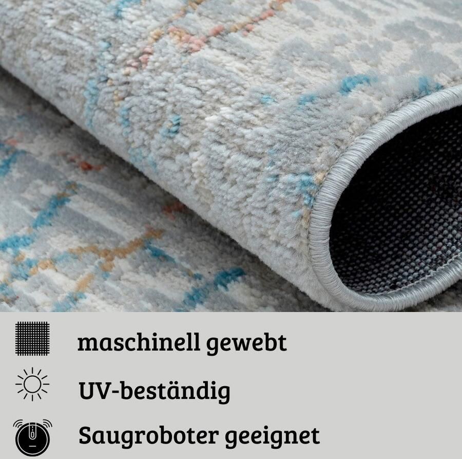 My home Vloerkleed Jaxyn Kortpolig modern ontwerp onderhoudsvriendelijk woonkamer - Foto 5