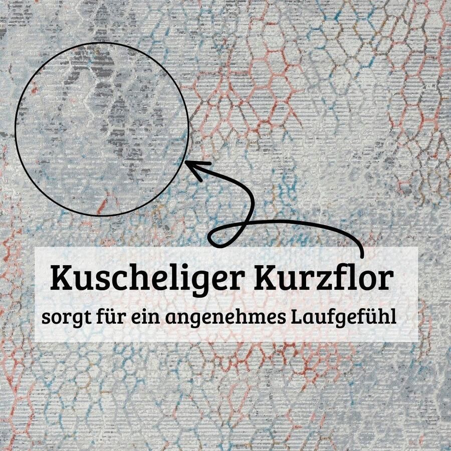 My home Vloerkleed Jaxyn Kortpolig modern ontwerp onderhoudsvriendelijk woonkamer - Foto 2