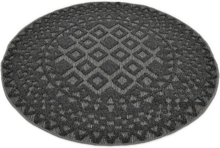 My home Vloerkleed Juliane Outdoor Hoog-laag structuur Boho geschikt voor buiten balkon terras - Foto 6