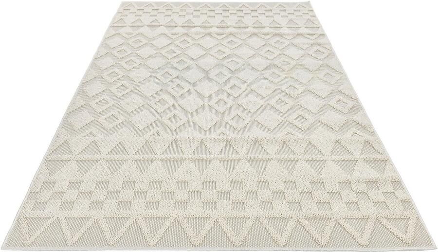 My home Vloerkleed Juliane Outdoor ook voor keuken of eetkamer Hoog-laag structuur boho geschikt voor buiten balkon terras camping - Foto 9