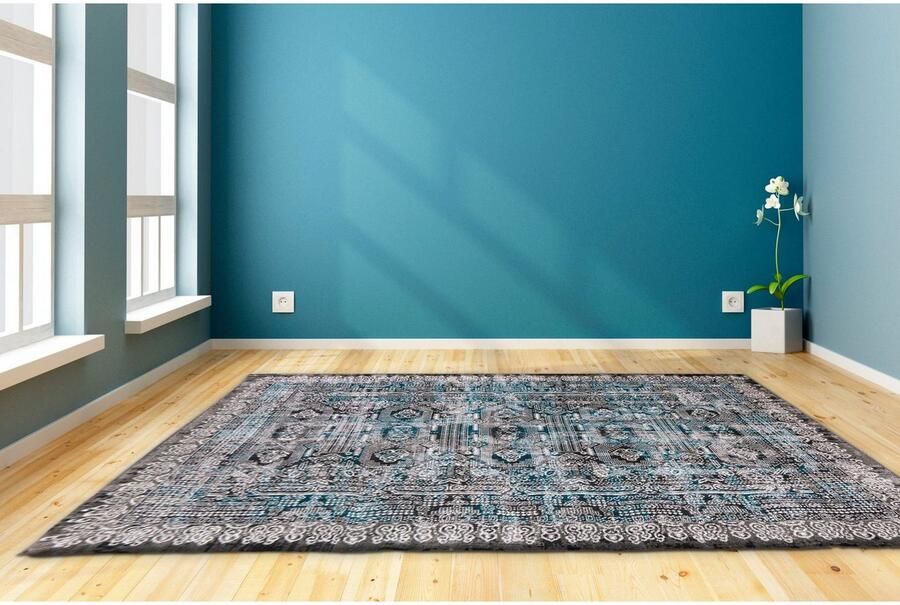 Calo-deluxe Vloerkleed Ruzica-505 Platweefsel vintage-design woonkamer