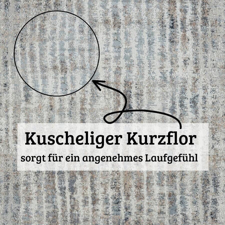 My home Vloerkleed Liorra Kortpolig modern ontwerp onderhoudsvriendelijk woonkamer