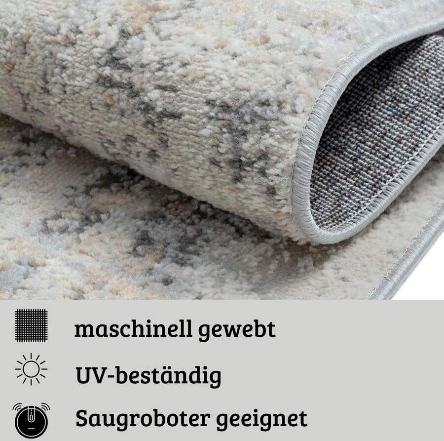 My home Vloerkleed Liorra Kortpolig modern ontwerp onderhoudsvriendelijk woonkamer - Foto 4