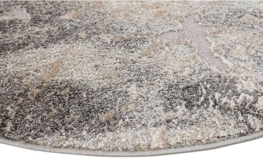 My home Vloerkleed Marmer Tapijt in moderne marmerlook hoog-laag effect vlak effen kleur - Foto 6