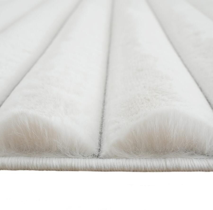 My home Vloerkleed Melanie vloerkleed van imitatiebont bijzonder zacht reliëfeffect - Foto 9