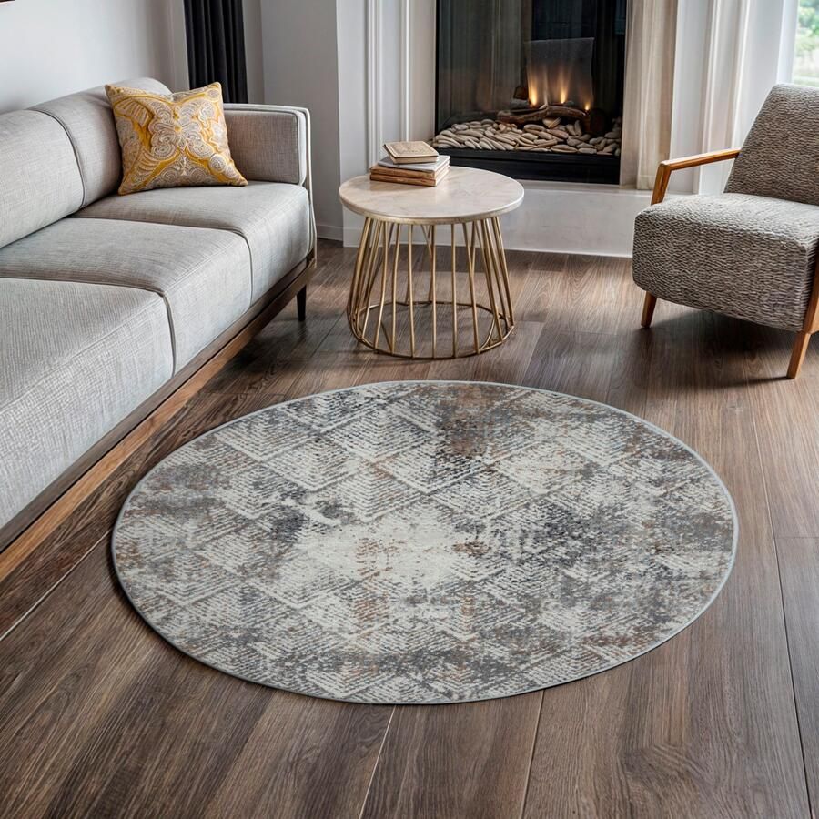 My home Vloerkleed Micah Kortpolig modern ontwerp onderhoudsvriendelijk woonkamer - Foto 4