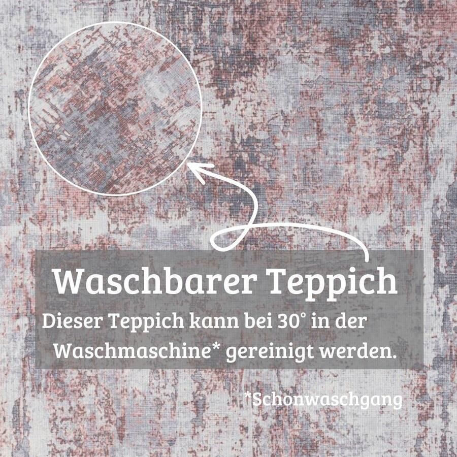 My home Vloerkleed Mülenen Kortpolig modern ontwerp wasbaar geschikt voor binnen- en buitengebruik