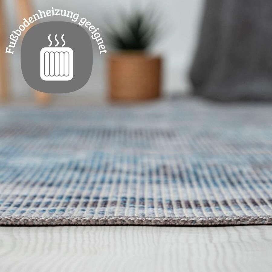 My home Vloerkleed Mülenen Kortpolig modern ontwerp wasbaar geschikt voor binnen- en buitengebruik