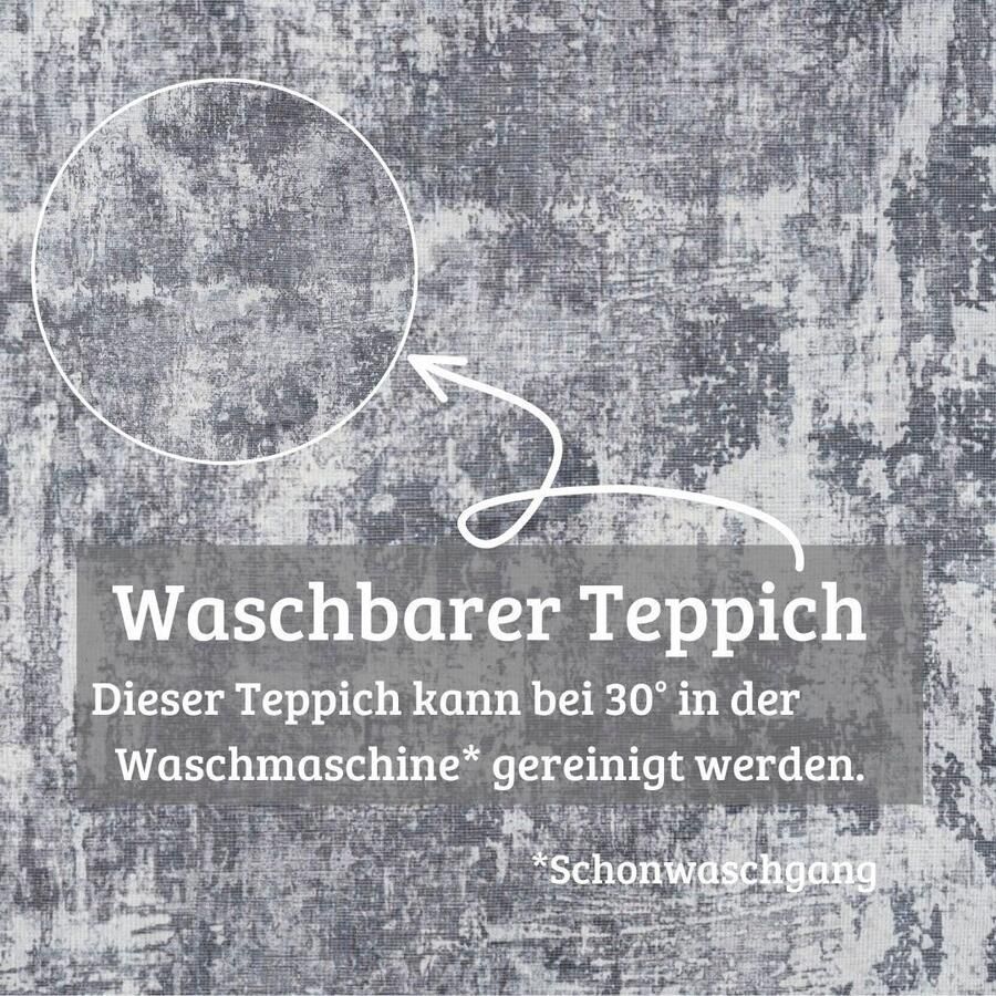 My home Vloerkleed Mülenen Kortpolig modern ontwerp wasbaar geschikt voor binnen- en buitengebruik