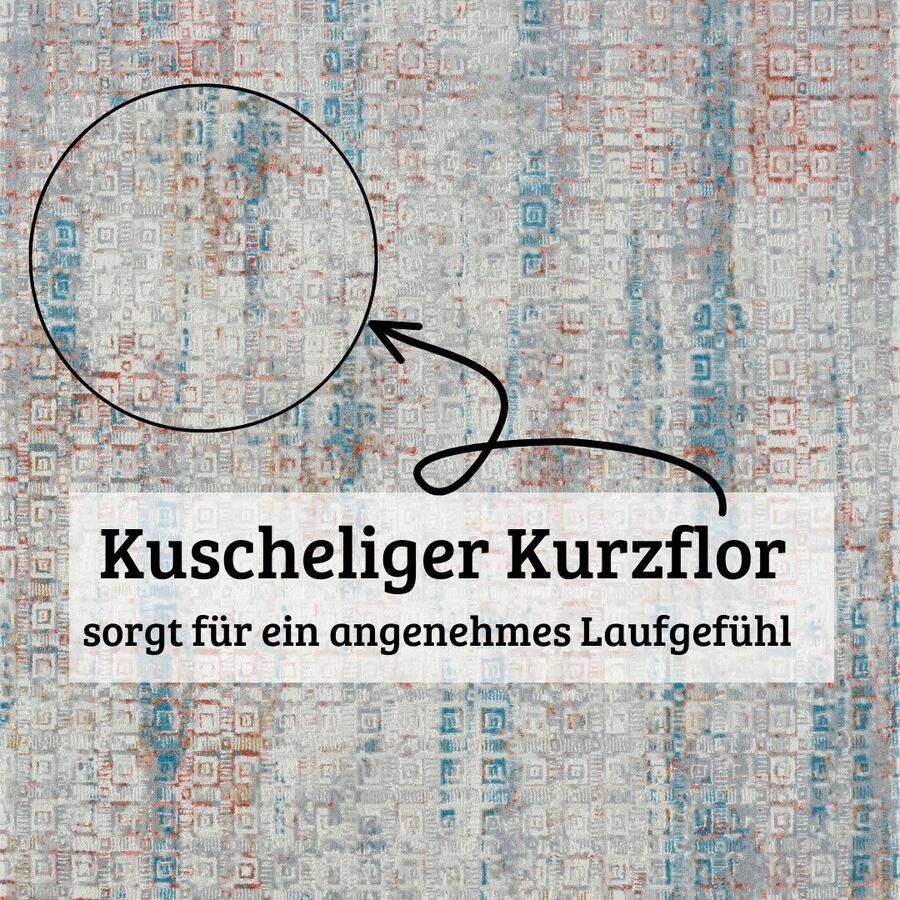 My home Vloerkleed Myrah Kortpolig modern ontwerp onderhoudsvriendelijk woonkamer - Foto 2