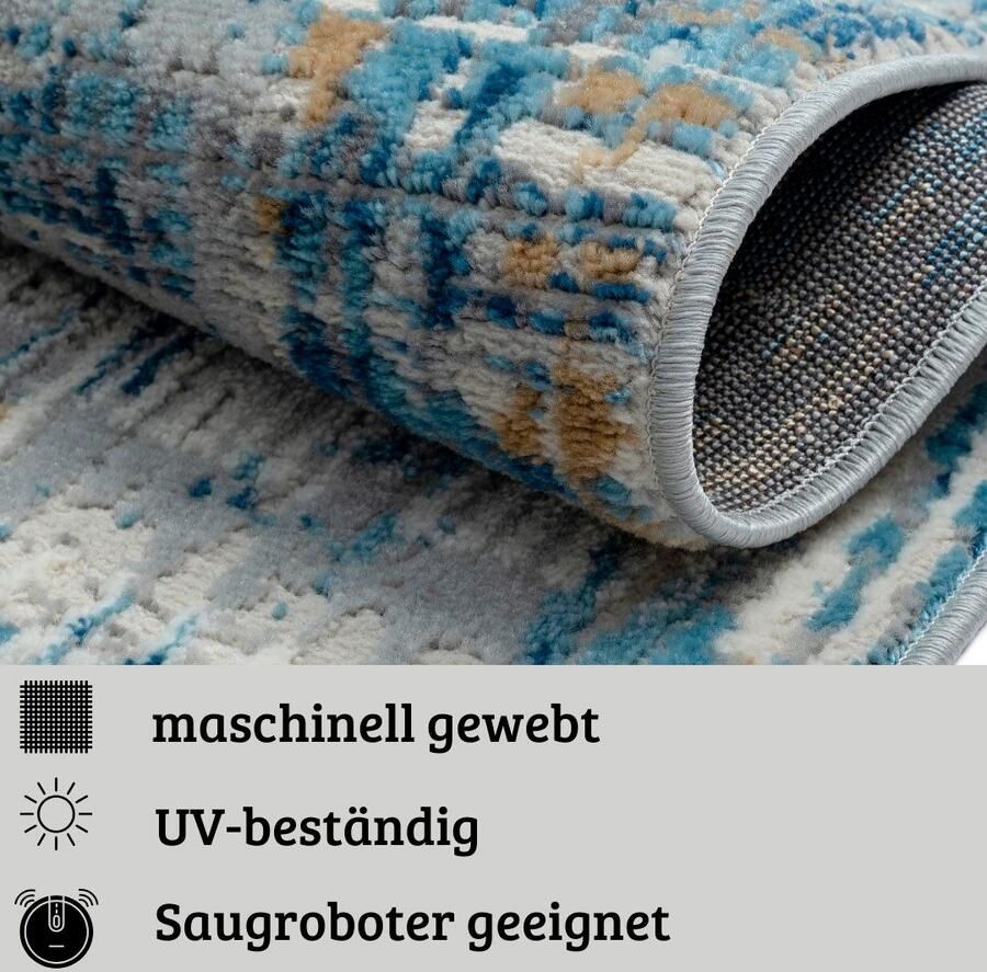 My home Vloerkleed Niamh MAGAZIJNOPRUIMING! Kortpolig modern ontwerp onderhoudsvriendelijk woonkamer - Foto 4