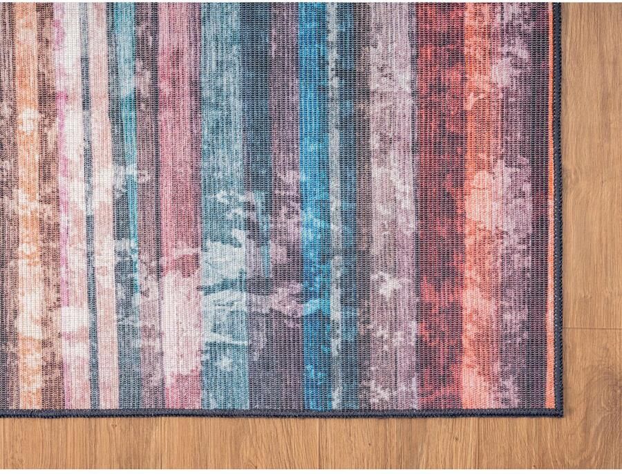 My home Vloerkleed Nivah MAGAZIJNOPRUIMING! Vlakweefsel modern gestreept geschikt voor binnen- en buitengebruik - Foto 6