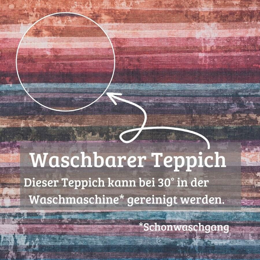 My home Vloerkleed Nivah MAGAZIJNOPRUIMING! Vlakweefsel modern gestreept geschikt voor binnen- en buitengebruik