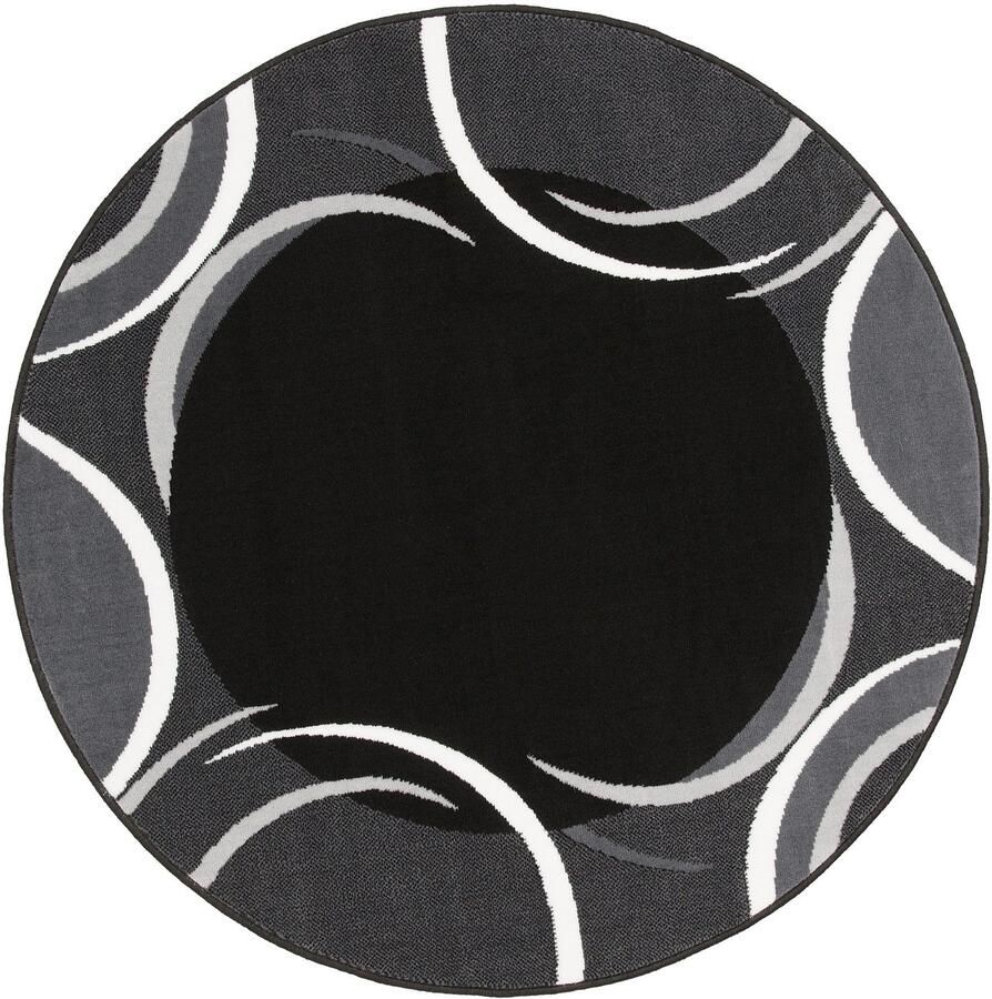 My home Vloerkleed Noah met randdessin korte pool speels design gemakkelijk in onderhoud elegant - Foto 3