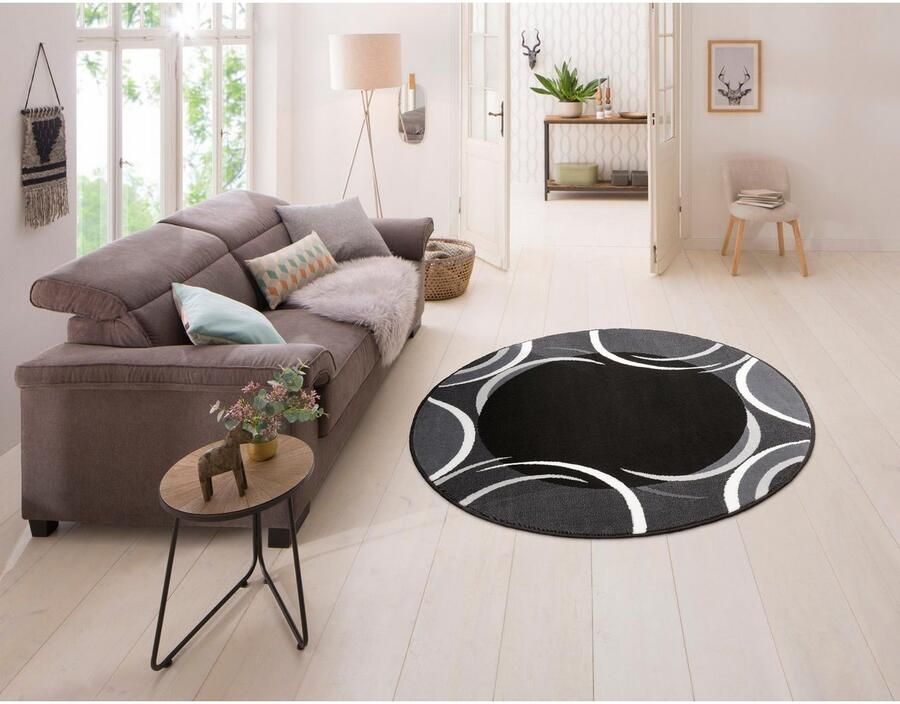 My home Vloerkleed Noah met randdessin korte pool speels design gemakkelijk in onderhoud elegant - Foto 6