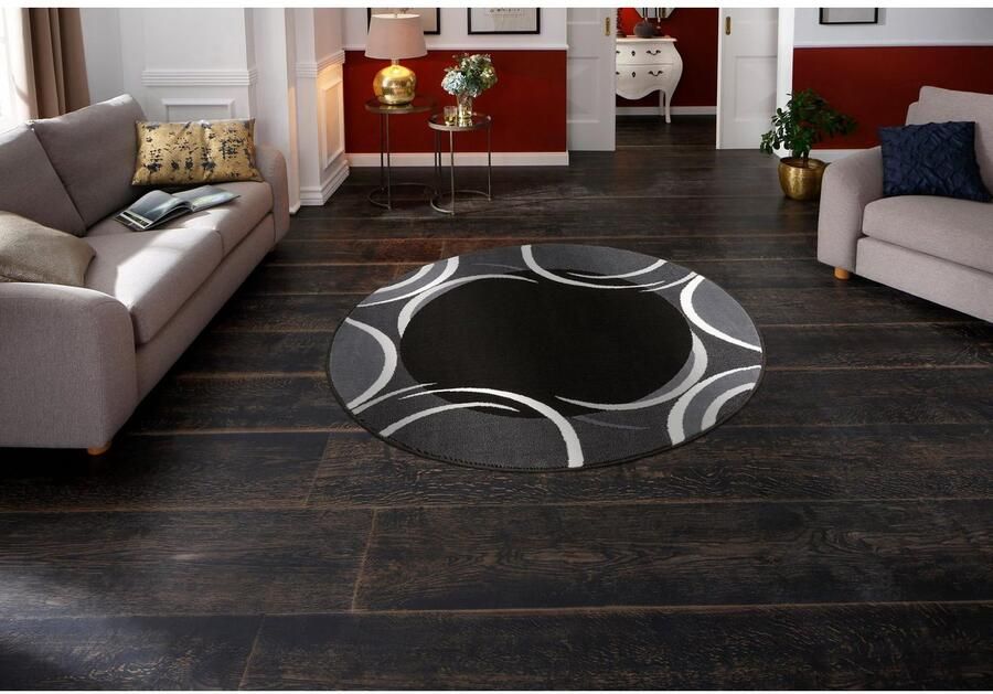My home Vloerkleed Noah met randdessin korte pool speels design gemakkelijk in onderhoud elegant - Foto 7