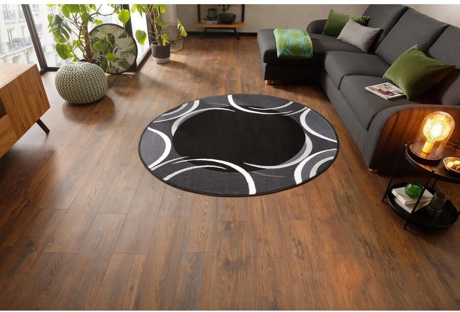 My home Vloerkleed Noah met randdessin korte pool speels design gemakkelijk in onderhoud elegant - Foto 8