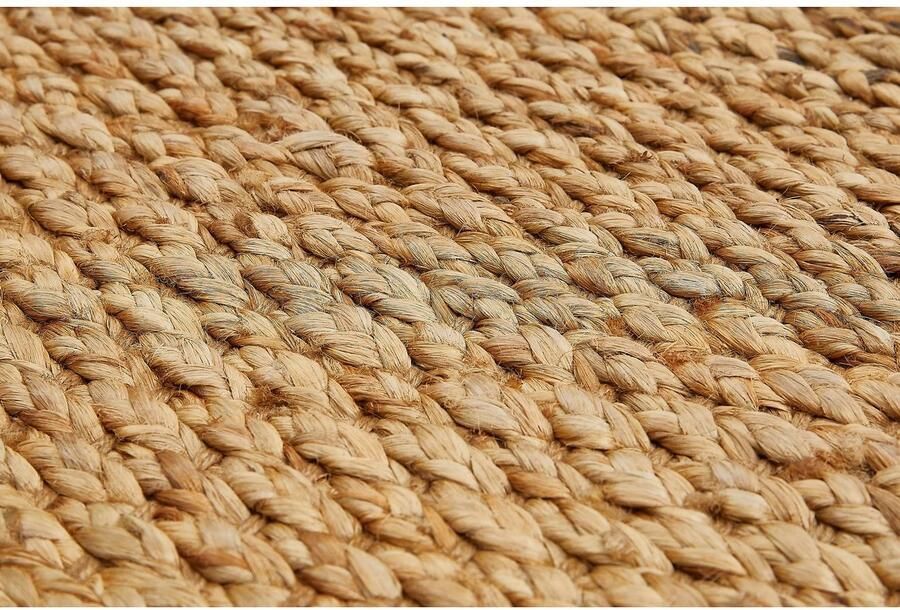 My home Vloerkleed Oda Vlakweefsel van natuurlijke vezels jute - Foto 6
