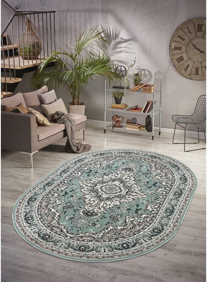 My home Vloerkleed Oriental Made in Belgium Oriënt-look met randdessin korte pool gemakkelijk in onderhoud elegant - Foto 4