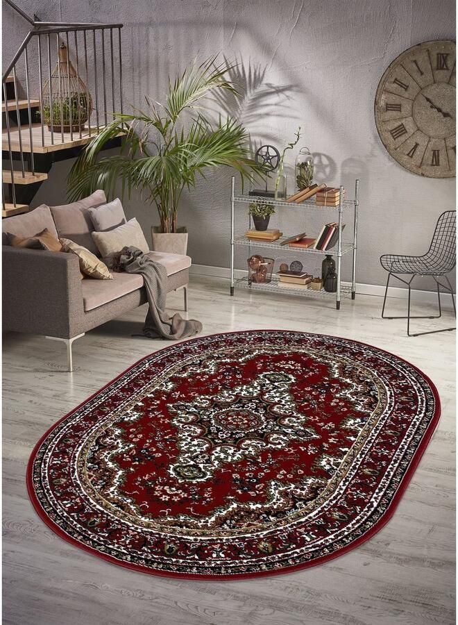 My home Vloerkleed Oriental Made in Belgium Oriënt-look met randdessin korte pool gemakkelijk in onderhoud elegant - Foto 4