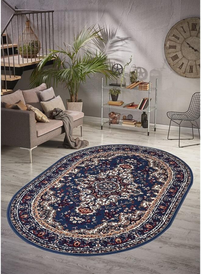 My home Vloerkleed Oriental Made in Belgium Oriënt-look met randdessin korte pool gemakkelijk in onderhoud elegant - Foto 5