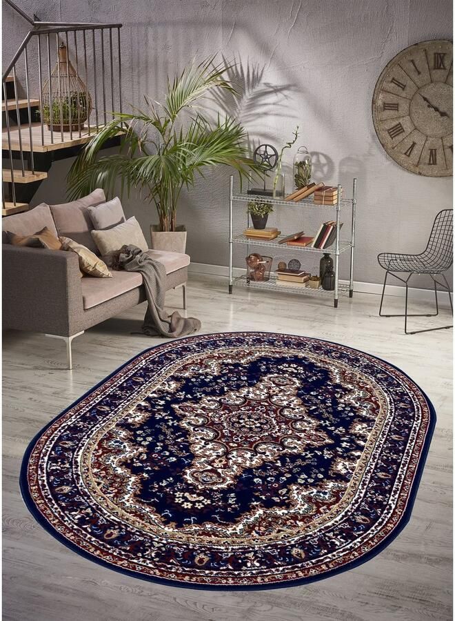 My home Vloerkleed Oriental Made in Belgium Oriënt-look met randdessin korte pool gemakkelijk in onderhoud elegant - Foto 5