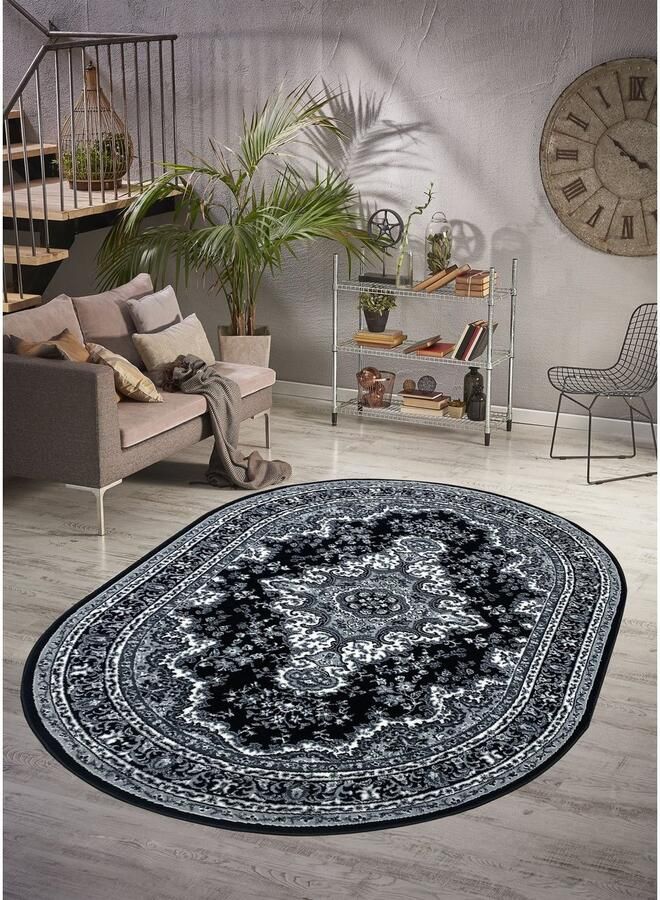 My home Vloerkleed Oriental Made in Belgium Oriënt-look met randdessin korte pool gemakkelijk in onderhoud elegant - Foto 5