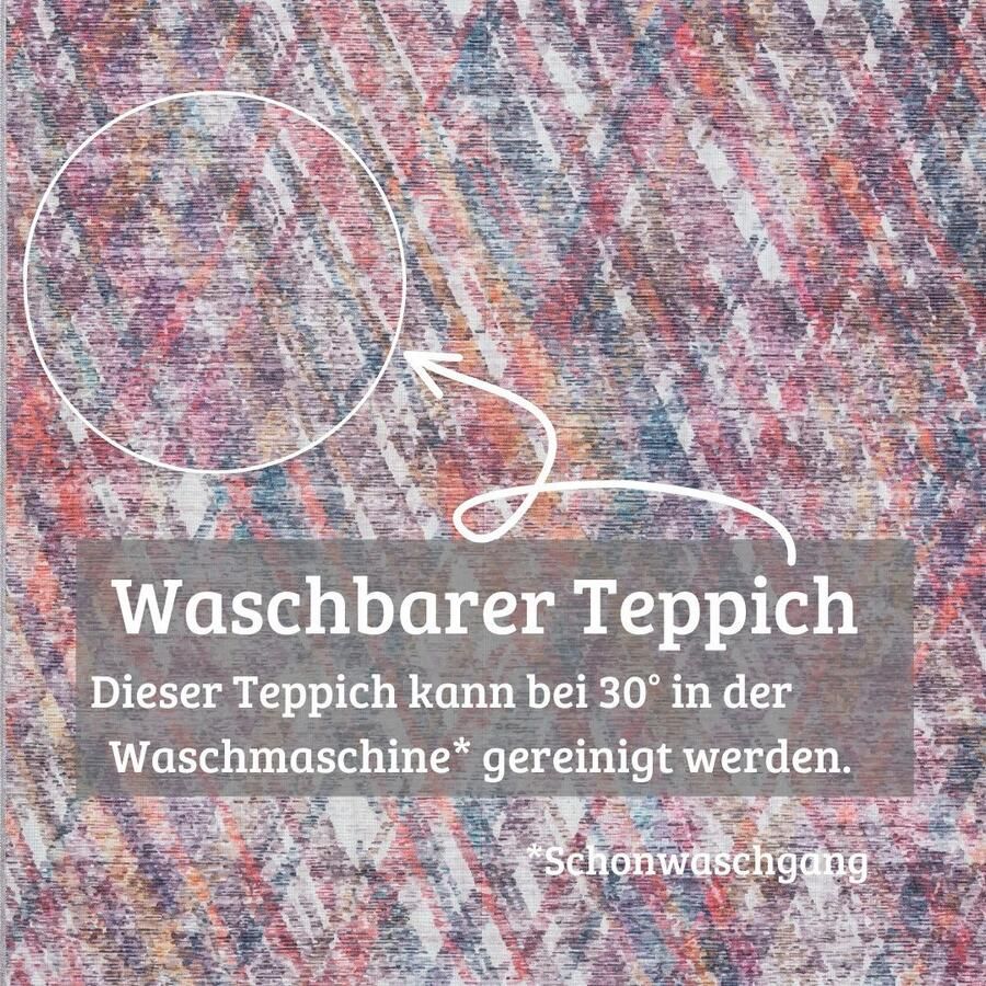 My home Vloerkleed Oryn Vlakweefsel modern geruit geschikt voor binnen- en buitengebruik