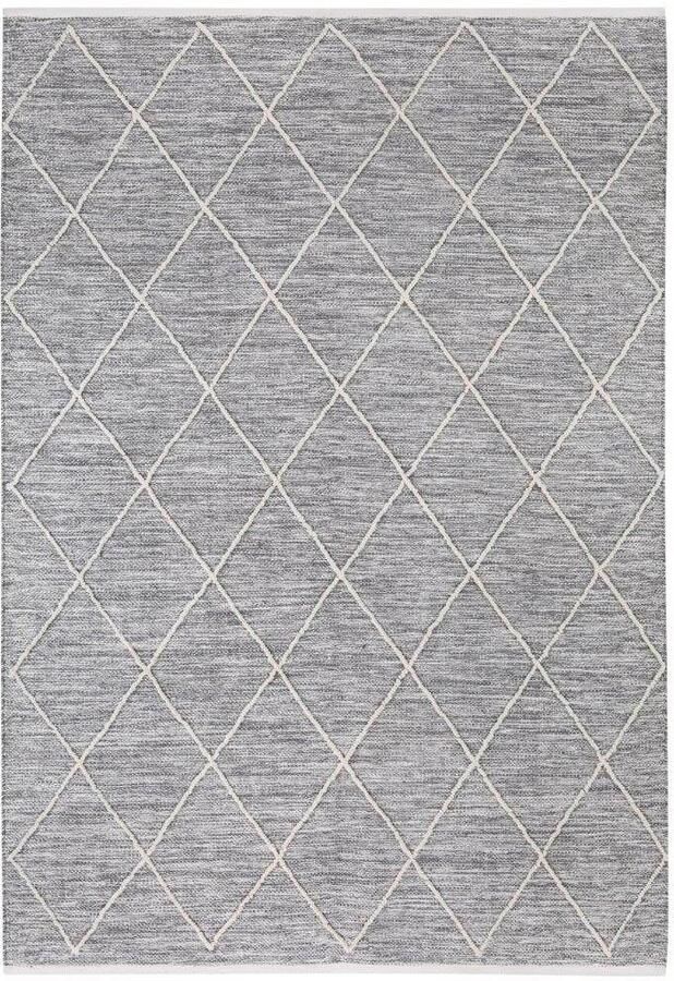 My home Vloerkleed Pamplona Handgeweven kleed ruitmotief met de hand geweven puur katoen - Foto 2