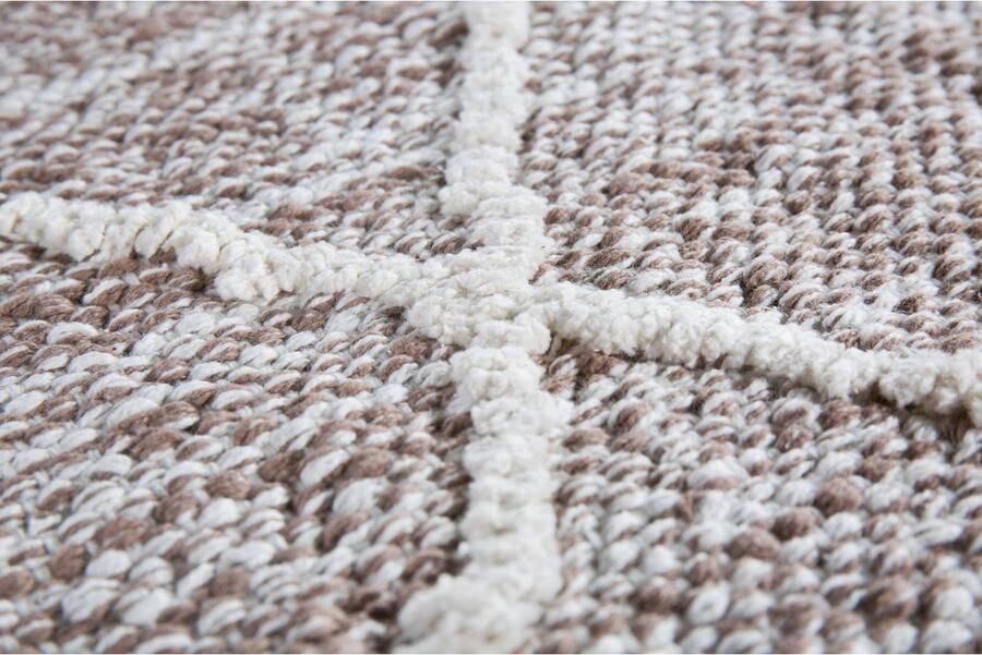 My home Vloerkleed Pamplona Handgeweven kleed ruitmotief met de hand geweven puur katoen - Foto 5