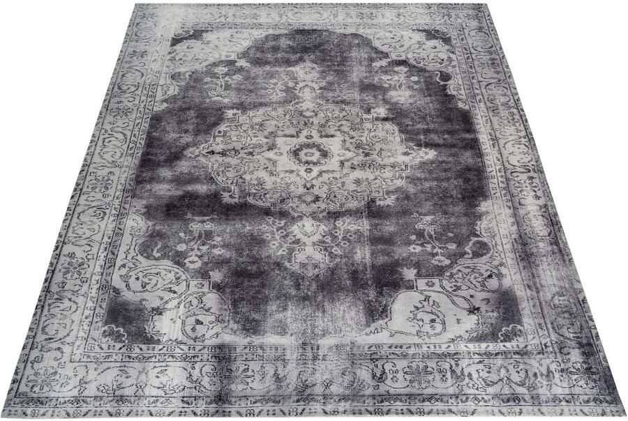 My home Vloerkleed Rayan Oriëntaals design vintage korte pool vloerkleed met randdessin