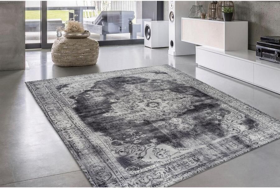 My home Vloerkleed Rayan Oriëntaals design vintage korte pool vloerkleed met randdessin - Foto 5