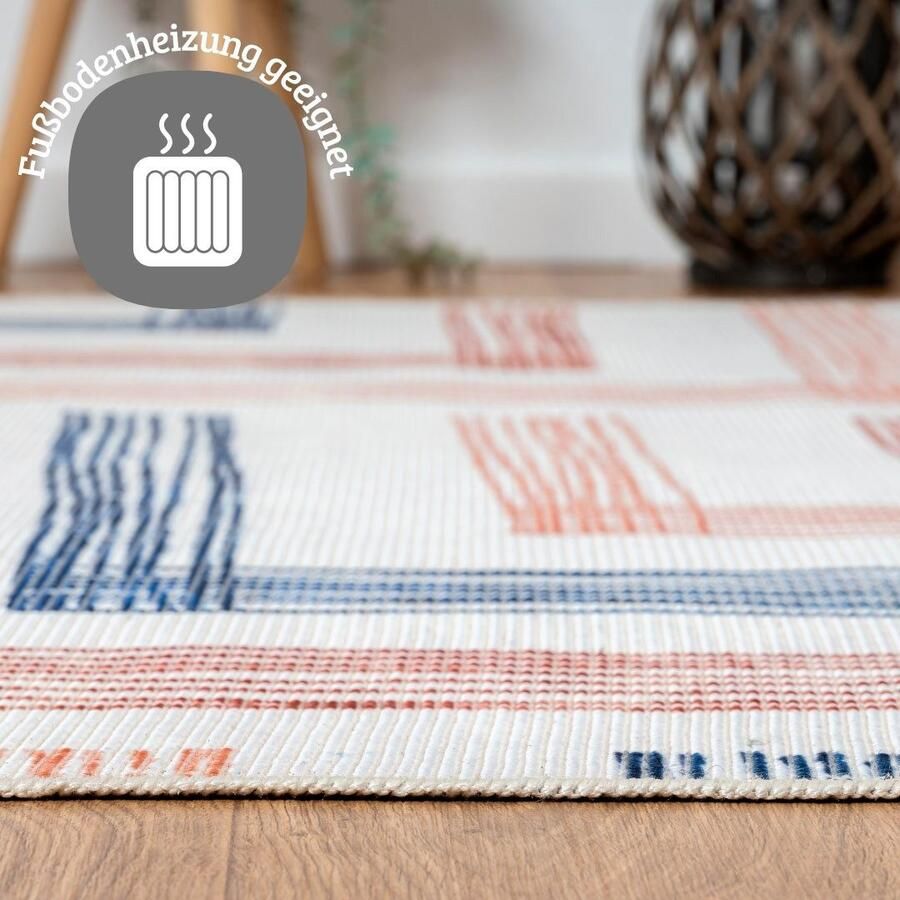 My home Vloerkleed Rheya MAGAZIJNOPRUIMING! Plat weefsel modern design wasbaar geschikt voor binnen en buiten - Foto 2