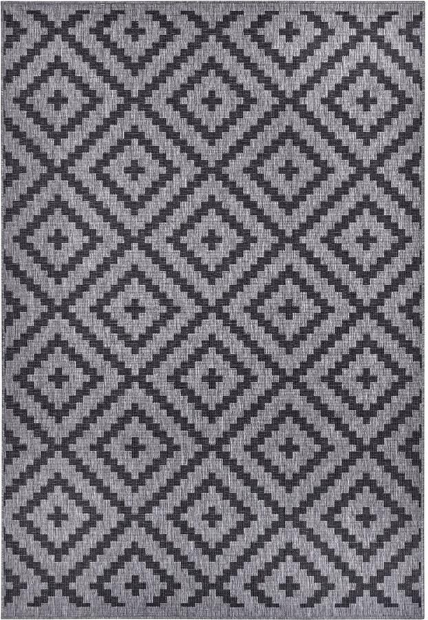 My home Vloerkleed Ronda tweezijdig te gebruiken kleed Sisal-look platweefsel in- en outdoor geometrisch boho design - Foto 7