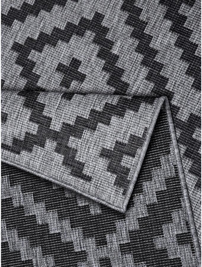 My home Vloerkleed Ronda tweezijdig te gebruiken kleed Sisal-look platweefsel in- en outdoor geometrisch boho design - Foto 4