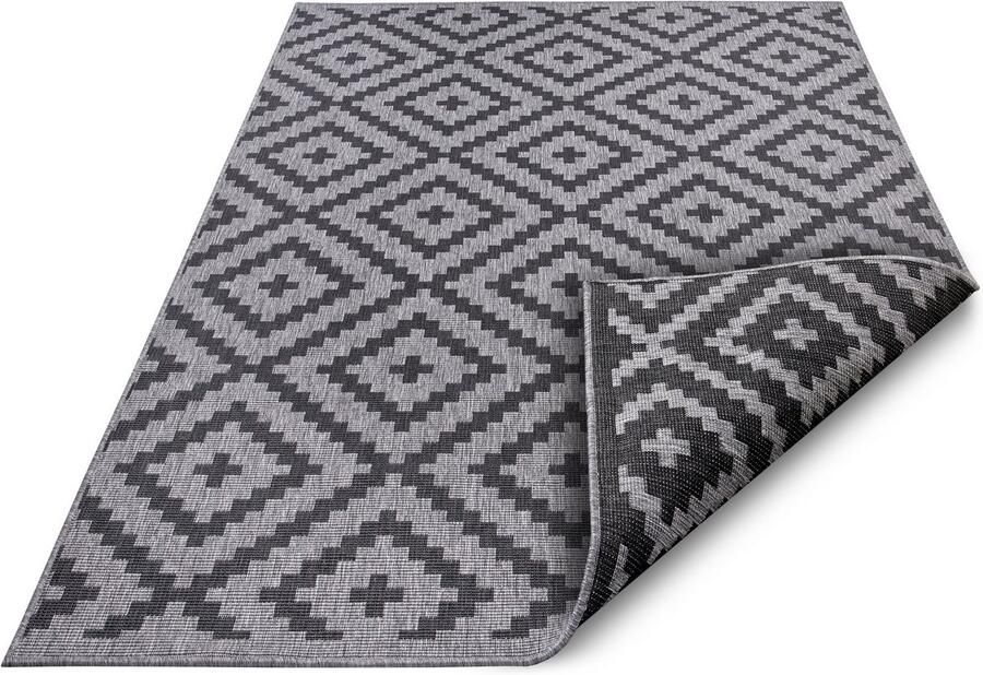 My home Vloerkleed Ronda tweezijdig te gebruiken kleed Sisal-look platweefsel in- en outdoor geometrisch boho design - Foto 6