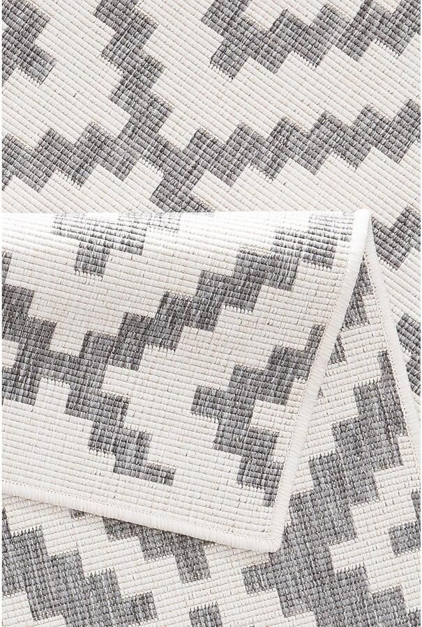 My home Vloerkleed Ronda tweezijdig te gebruiken kleed Sisal-look platweefsel in- en outdoor geometrisch boho design - Foto 9