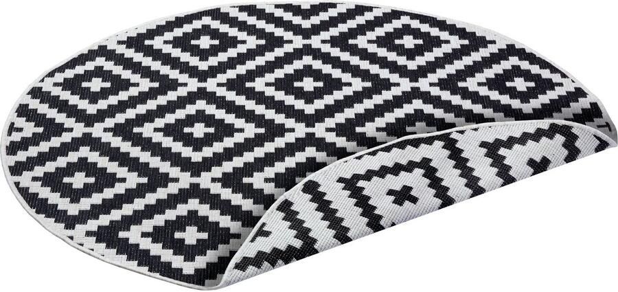 My home Vloerkleed Ronda tweezijdig te gebruiken kleed Sisal-look platweefsel in- en outdoor geometrisch boho design