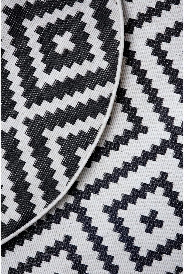 My home Vloerkleed Ronda tweezijdig te gebruiken kleed Sisal-look platweefsel in- en outdoor geometrisch boho design - Foto 4