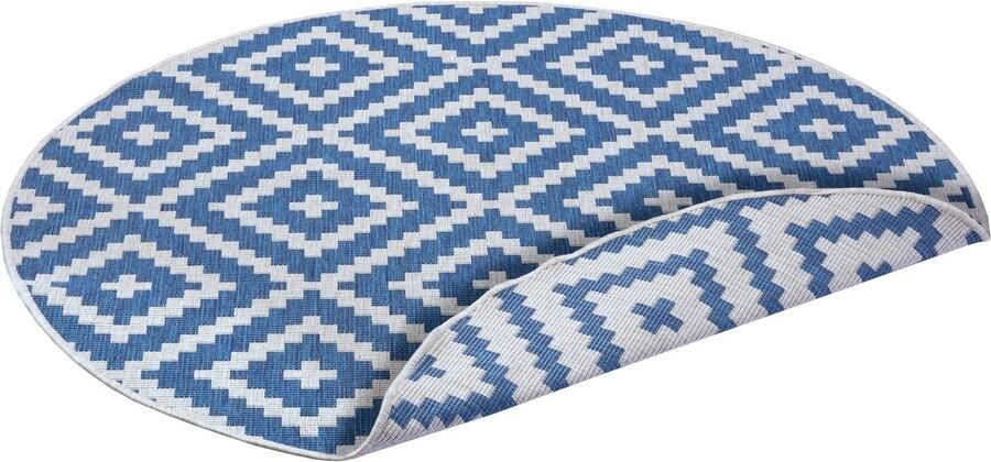 My home Vloerkleed Ronda tweezijdig te gebruiken kleed Sisal-look platweefsel in- en outdoor geometrisch boho design