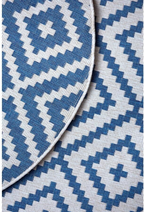 My home Vloerkleed Ronda tweezijdig te gebruiken kleed Sisal-look platweefsel in- en outdoor geometrisch boho design - Foto 4