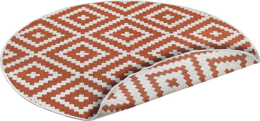My home Vloerkleed Ronda tweezijdig te gebruiken kleed Sisal-look platweefsel in- en outdoor geometrisch boho design