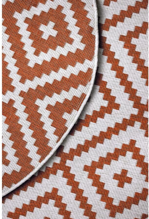 My home Vloerkleed Ronda tweezijdig te gebruiken kleed Sisal-look platweefsel in- en outdoor geometrisch boho design - Foto 4