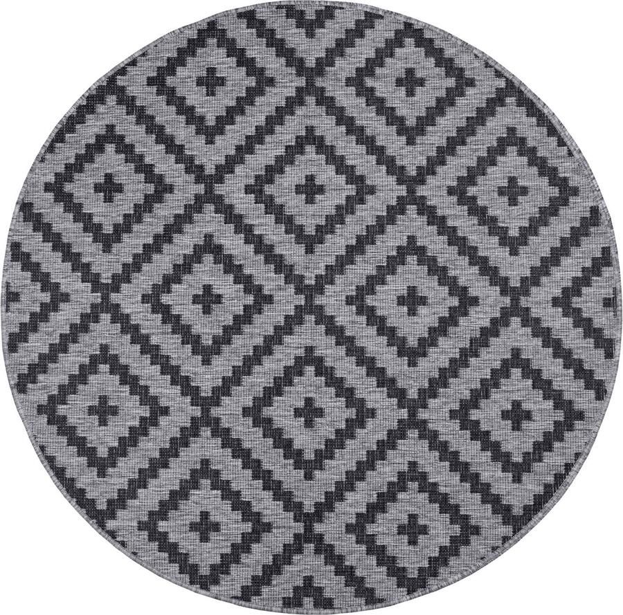 My home Vloerkleed Ronda tweezijdig te gebruiken kleed Sisal-look platweefsel in- en outdoor geometrisch boho design - Foto 2