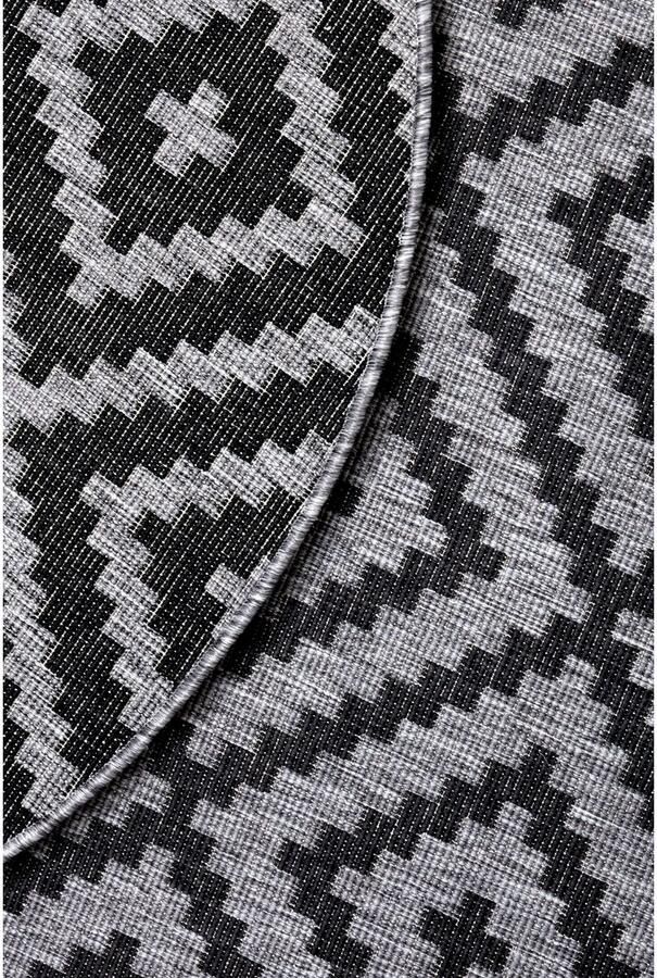 My home Vloerkleed Ronda tweezijdig te gebruiken kleed Sisal-look platweefsel in- en outdoor geometrisch boho design - Foto 4